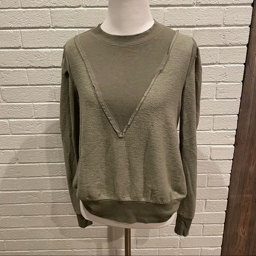 MONROW Super-soft Tuck Sleeve Sweatshirt
